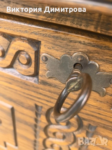Антична пейка - шкаф за обувки, снимка 9 - Шкафове - 53612252