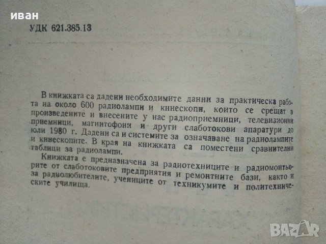 Електронни лампи-характеристики - А.Сокачев - 1981г., снимка 4 - Специализирана литература - 40312772