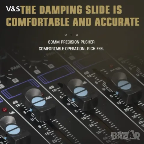 Професионален миксер Weymic MX-120 (12-канален) за запис на DJ Stage Karaoke DSP ефектор с USB устро, снимка 5 - Ресийвъри, усилватели, смесителни пултове - 49225855