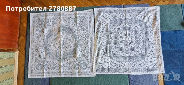Колекция ретро покривки и каренца - голями, ръчно плетени, бродерия, снимка 6 - Покривки за маси - 51115832