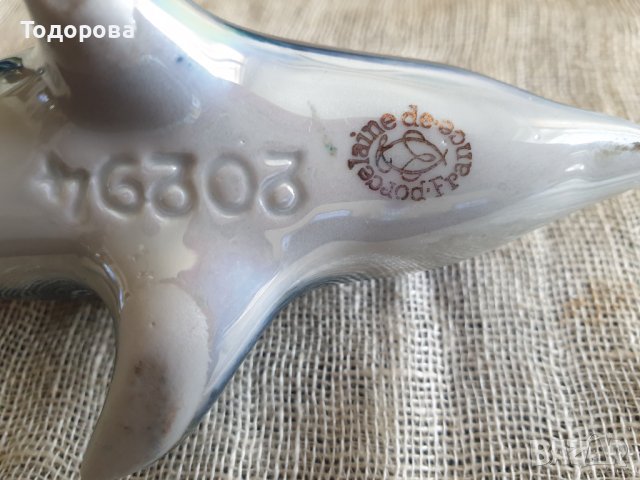 Порцеланова френска солница делфин, снимка 6 - Сервизи - 41624964