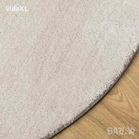 vidaXL Килим HUARTE Пясък 100 x 200 cm Полиестер, снимка 4 - Килими - 56147505