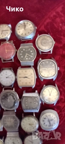 40бр руски механични ръчни мъжки часовници , снимка 10 - Антикварни и старинни предмети - 53713072