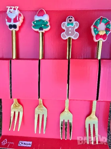 коледни вилички , снимка 2 - Прибори за хранене, готвене и сервиране - 48516919