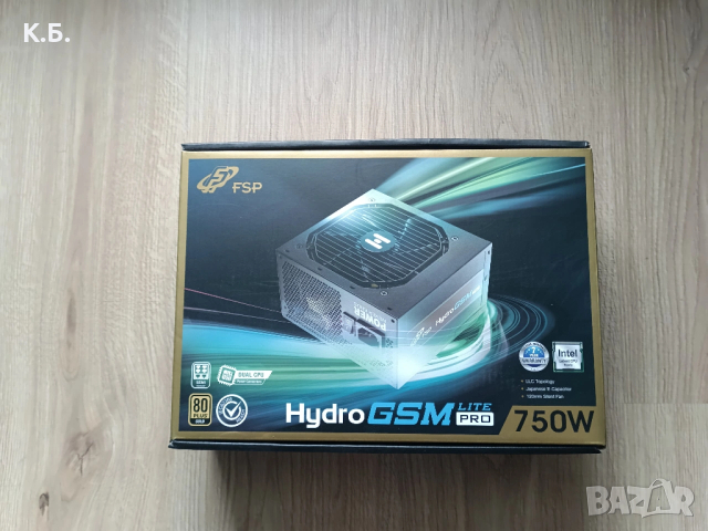 Полумодулно Захранване FSP 750W 80+GOLD Гаранция