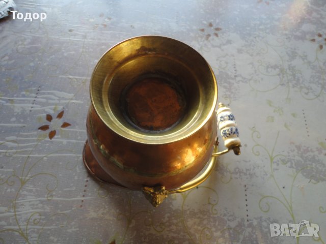 Невероятен старинен меден съд менче котле , снимка 7 - Колекции - 39142711
