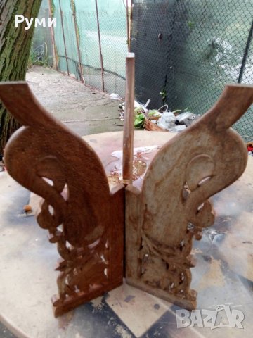 Стара декоративна  дървена маса , снимка 5 - Други ценни предмети - 42222828