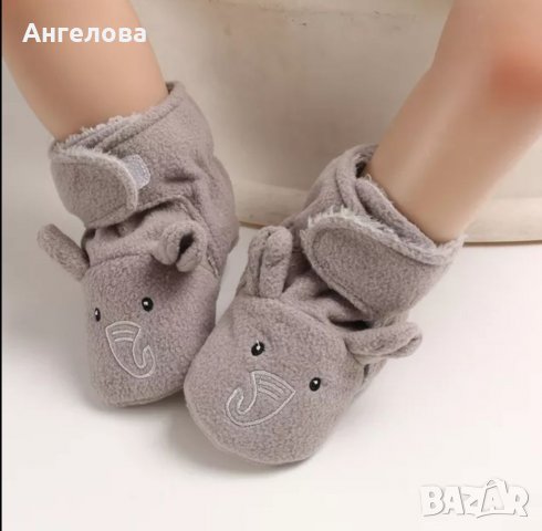 Бебешки ботушки с мека подметка 0-6м и 6-12м , снимка 3 - Бебешки боти и ботуши - 34608024