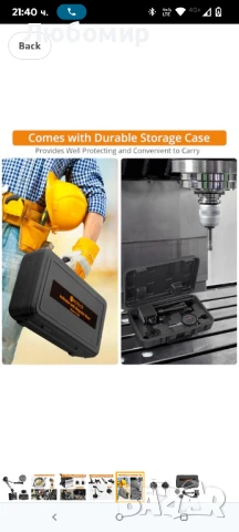 Neoteck 0-20 мм циферблатен сравнителен инструмент с магнитна основа, 3 шарнирни скоби, 80 кг, снимка 6 - Други инструменти - 50824095