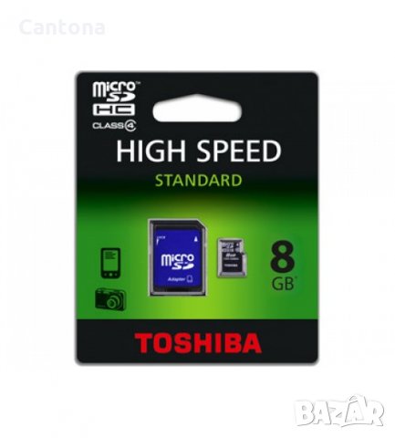 Карта памет Toshiba Micro SDHC 8GB или 16 GB + SD Адаптер