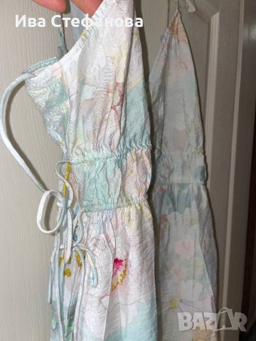 Нова разкошна XL елегантна ежедневна удобна рокля флорален десен нежни цветя , снимка 15 - Рокли - 41674883