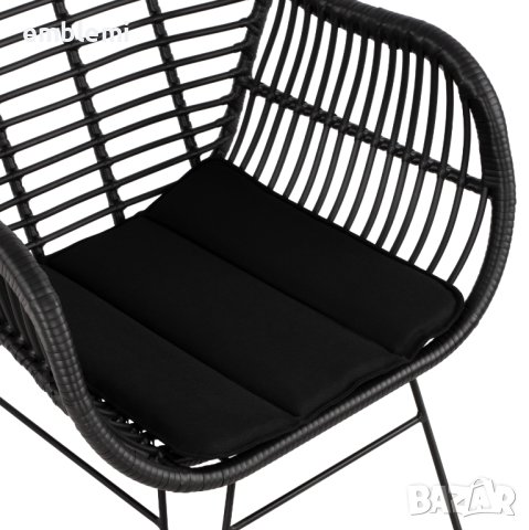 Стол трапезен Allegra HM5450 ЧЕРЕН, снимка 8 - Столове - 44275285