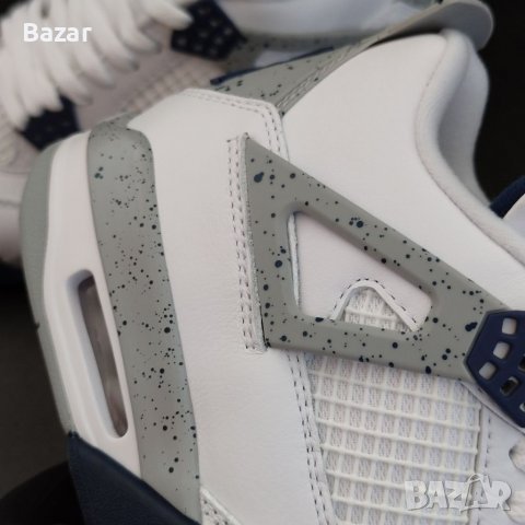 Nike Air Jordan 4 Midnight Navy Нови Оригинални Обувки Кецове Маратонки Размер 42 Номер 26.5см , снимка 4 - Кецове - 39772203