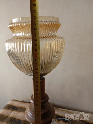 Стара настолна лампа, снимка 3 - Настолни лампи - 50998355