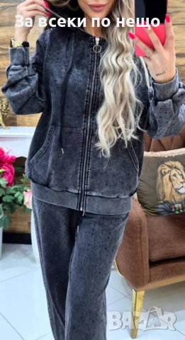 Дамски Памучен Комплект С Камъчета Код W.S.O.39, снимка 3 - Комплекти - 53591910