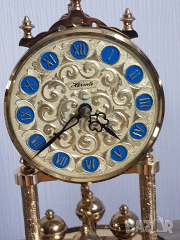 Немски настолен кварцов часовник HERMLE, снимка 9 - Антикварни и старинни предмети - 35926540