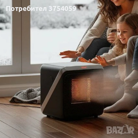 Отоплителна печка с вентилатор Rosberg R51970K, 500W – компактно решение за бързо затопляне и безопа, снимка 3 - Отоплителни печки - 53153799