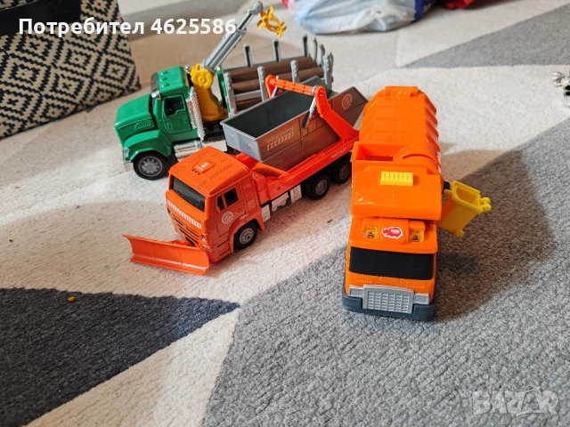 Сет камион за трупи, снегорин и боклукчийски камион , снимка 2 - Коли, камиони, мотори, писти - 52088209