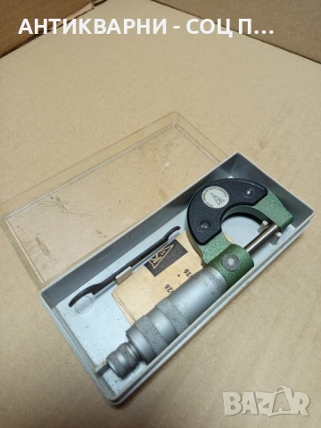 Соц Стар Немски Микрометър Шублер 25мм.