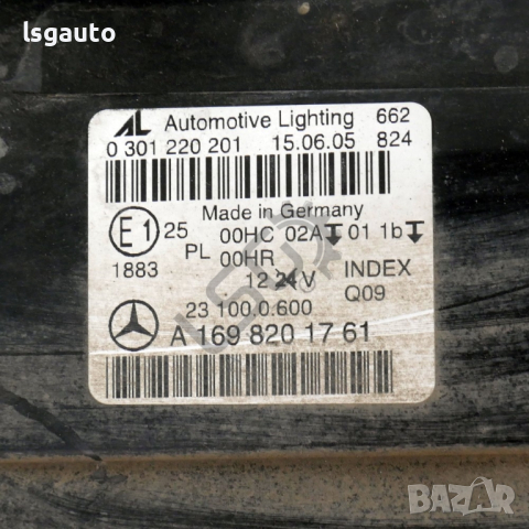 Ляв фар Mercedes-Benz B-Class (W245) 2005-2011 ID: 122396, снимка 4 - Части - 44508396