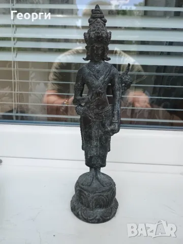 Стара бронзова статуетка-12, снимка 3 - Антикварни и старинни предмети - 50127107