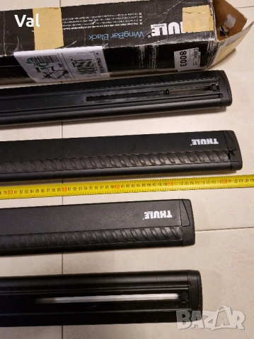Напречни греди THULE WingBar Black 118cm и 108см, снимка 9 - Аксесоари и консумативи - 53394630