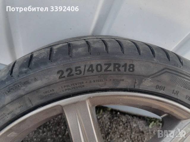 4бр алминиеви оригинални джанти 18 R Line Хонда Сивик , снимка 5 - Гуми и джанти - 53646244