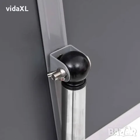 vidaXL A3 постер борд на стойка, сребрист, алуминиева сплав, снимка 8 - Витрини - 56147740