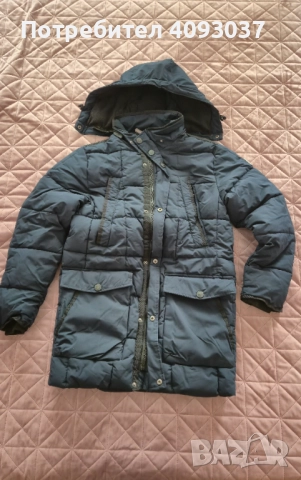 Мъжко зимно яке с качулка 