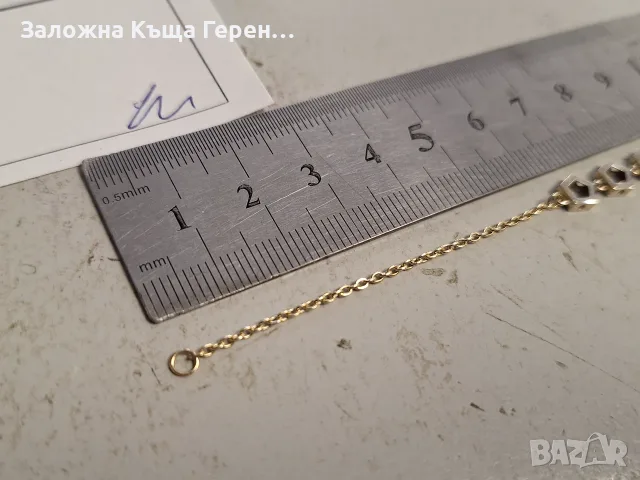 Златна гривна 1,86гр., снимка 2 - Гривни - 55752036