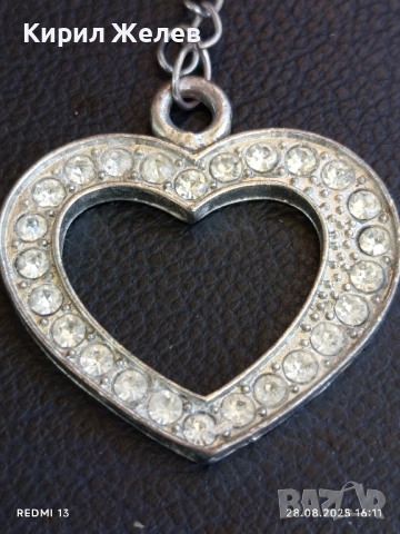 Ключодържател за любим човек сърце ❤️ с кристали 17490, снимка 3 - Други - 51524445