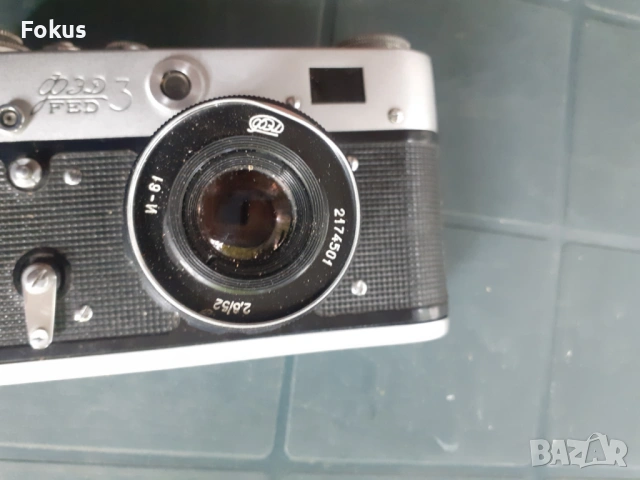 Стар механичен фотоапарат Фед 3, снимка 5 - Антикварни и старинни предмети - 53327268