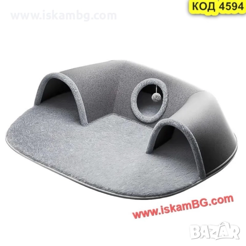 Плюшено легло с тунел за котки - КОД 4594, снимка 7 - За котки - 51965794