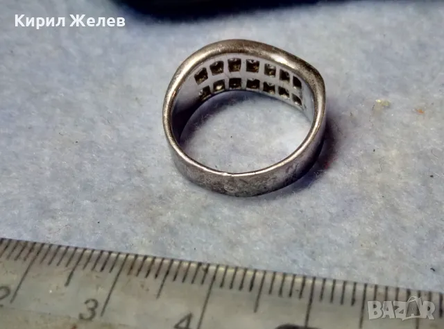 СТИЛЕН СКЪПОЦЕНЕН СРЕБЪРЕН ПРЪСТЕН СРЕБРО 925 с РАЗКОШНИ ЮВЕЛИРНО ФАСЕТИРАНИ БЛЕСТЯЩИ ЦИРКОНИ 47584, снимка 8 - Пръстени - 49981844