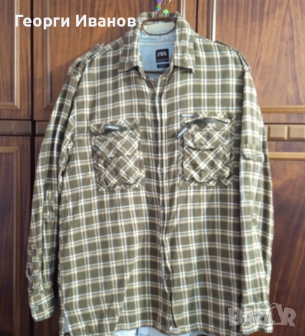 PATTON XXL MADE IN ITALY plaid hiking shirt ловно-туристическа риза, снимка 2 - Ризи - 53373054