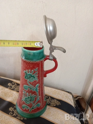 Стара халба за бира, снимка 3 - Антикварни и старинни предмети - 53752772