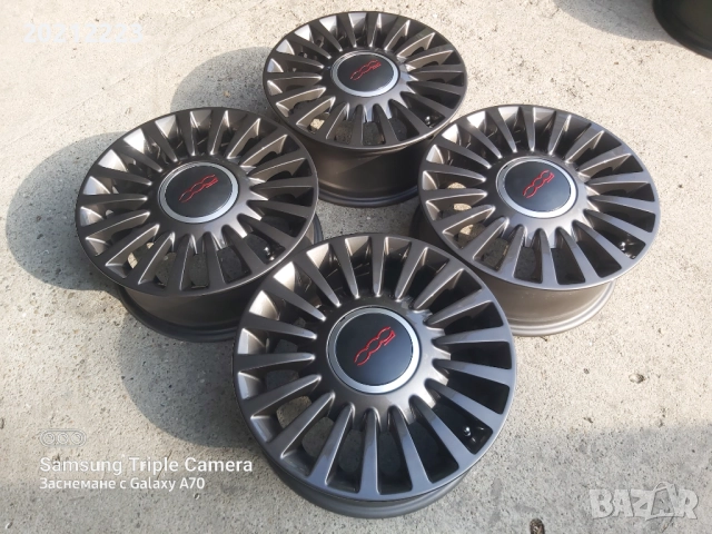 4 броя алуминиеви джанти за Fiat 500 15, снимка 6 - Гуми и джанти - 51486765