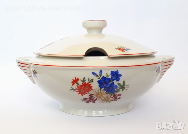 RICHTER, FENKL, HAHN - RFH – ЧЕХОСЛОВАКИЯ - Порцеланов сервиз за хранене за 6 човека чинии порцелан , снимка 3 - Други ценни предмети - 53622812