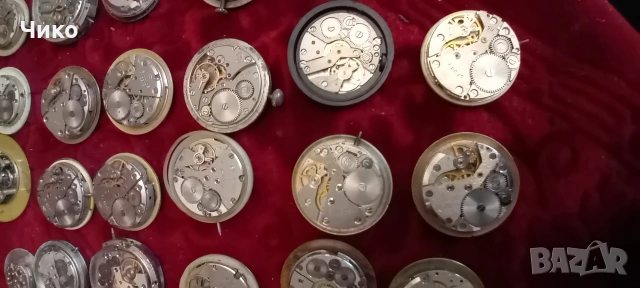 40бр стари механизми от мъжки руски часовници , снимка 15 - Антикварни и старинни предмети - 53784119