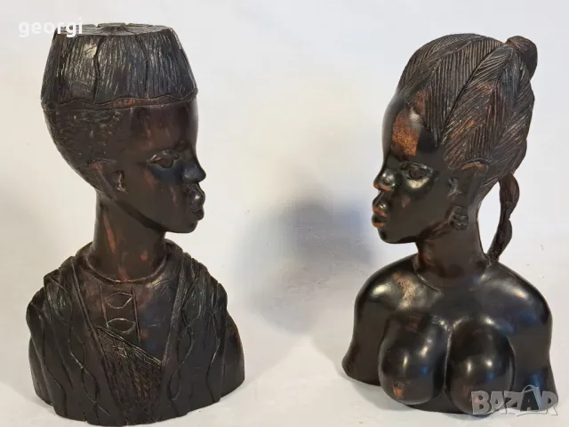 африкански статуетки дърворезба абанос  20/3