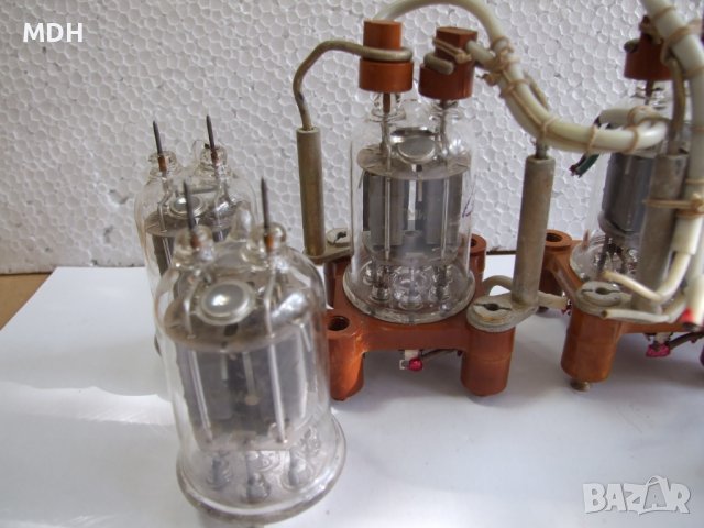 радио лампи ГМИ 6- 6 бр  и цокли  2 бр - ЛОТ, снимка 2 - Друга електроника - 41282142