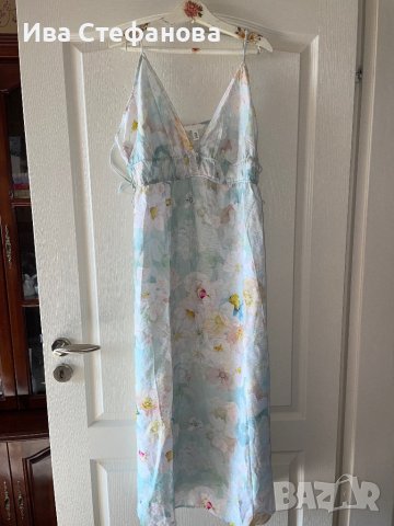 Нова разкошна XL елегантна ежедневна удобна рокля флорален десен нежни цветя , снимка 14 - Рокли - 41674883