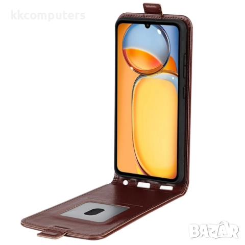 Xiaomi Redmi 13C / Poco C65 4G Flip3 Кожен Калъф и Скрийн Протектор, снимка 9 - Калъфи, кейсове - 52582593