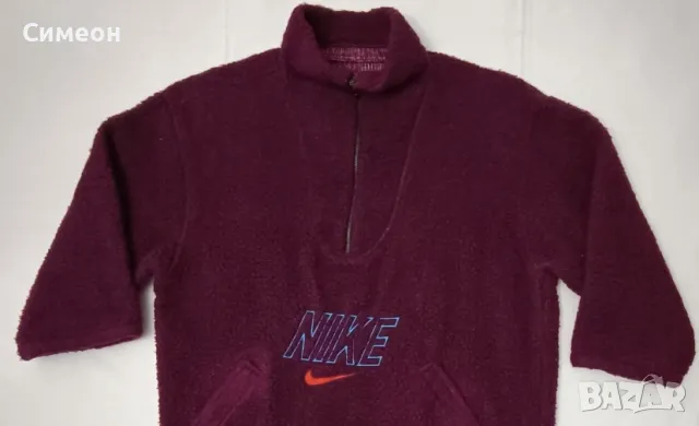 Nike Oversized Fleece Jacket оригинално дамско полар яке L Найк топло горнище, снимка 2 - Якета - 48598557