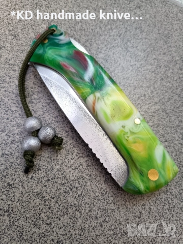 Сгъваем нож ръчно изработен , снимка 4 - Ножове - 51501226