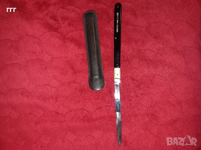 Стар нож за плодове hermann laue solingen, снимка 7 - Ножове - 53050319