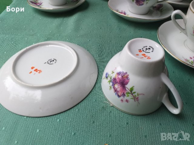 Български порцелан чаши за чай, снимка 10 - Чаши - 34176647