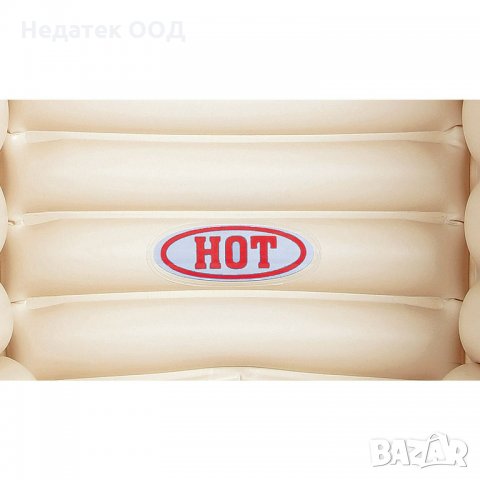 Надуваема бебешка ваничка Tiny Tots Bebe, С температурен индикатор, 91x61x29см, Бежов, снимка 4 - За банята - 35990991