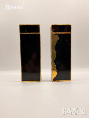 🟨 Две винтидж запалки Cartier – черен лак и позлата (Франция), снимка 5 - Антикварни и старинни предмети - 52847428