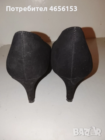 ДАМСКИ ВЕЛУРЕНИ ЧЕРНИ ОБУВКИ , GRACELAND N 40, снимка 5 - Дамски елегантни обувки - 52667581